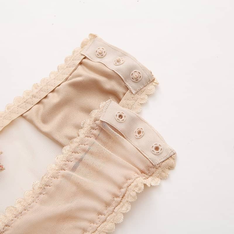 Transparent Embroidered Sexy Teddies For Women-9