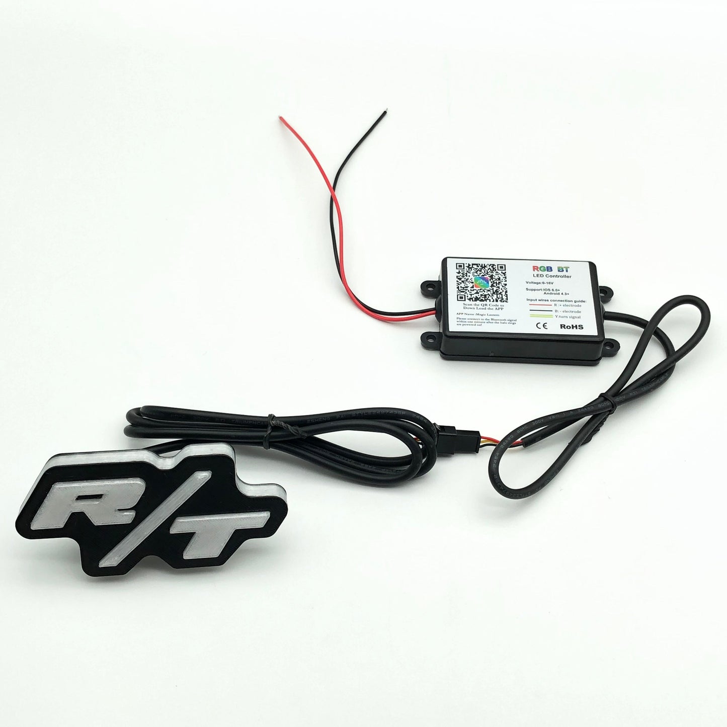 RT Logo LED dodge challenger rt badge Luminous RT emblem light-4