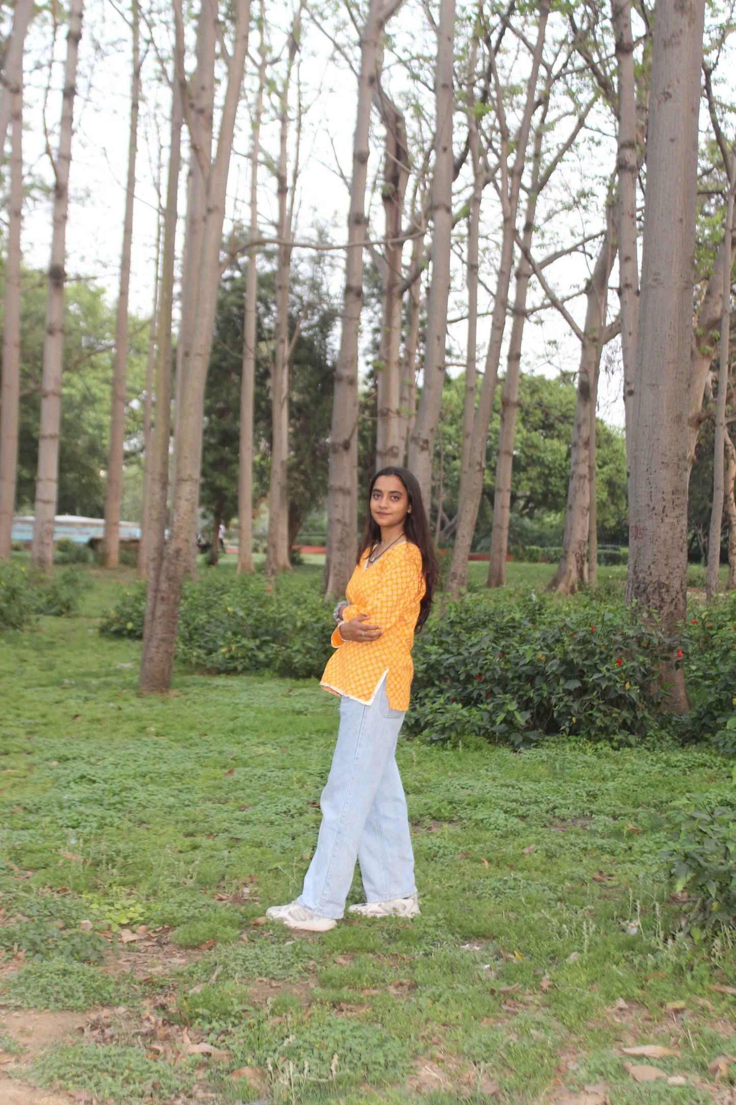 Yellow Dusk Cotton Kurti