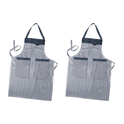 Cooking Apron for Women with Double Pocket~5452-5