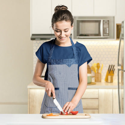 Cooking Apron for Women with Double Pocket~5452-4