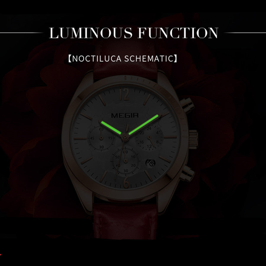 MEGIR Fashion Women Watches Luxury Ladies Casual Wristwatches Leather Female Quartz Bussiness Watch Dress Clock Relogio Feminino-10