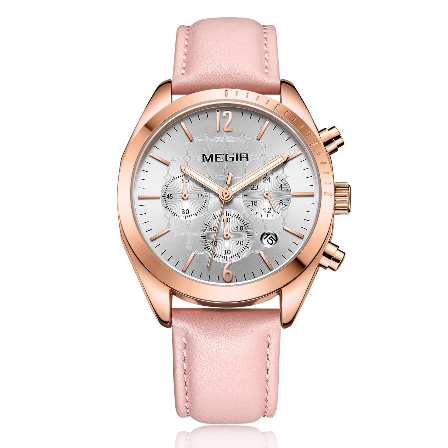 MEGIR Fashion Women Watches Luxury Ladies Casual Wristwatches Leather Female Quartz Bussiness Watch Dress Clock Relogio Feminino-6