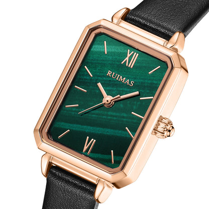 RUIMAS Luxury Ladies Watch Steel Strap Women Bracelet Clocks Leather Band Famale Wristwatch Dress Watches Reloj Mujer 329-7