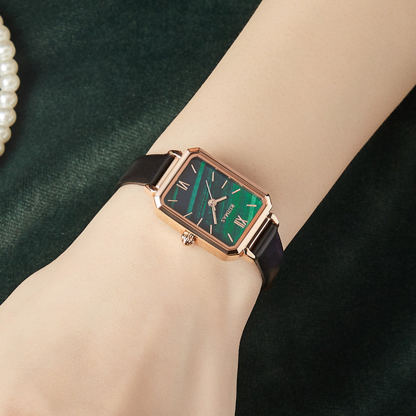 RUIMAS Luxury Ladies Watch Steel Strap Women Bracelet Clocks Leather Band Famale Wristwatch Dress Watches Reloj Mujer 329-2