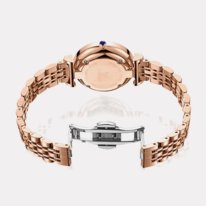 RUIMAS Fashion Women Watch Luxury Quartz Wristwatch Stainless Steel Ladies Casual Watches Dress Clock Relogio Feminino 538-7