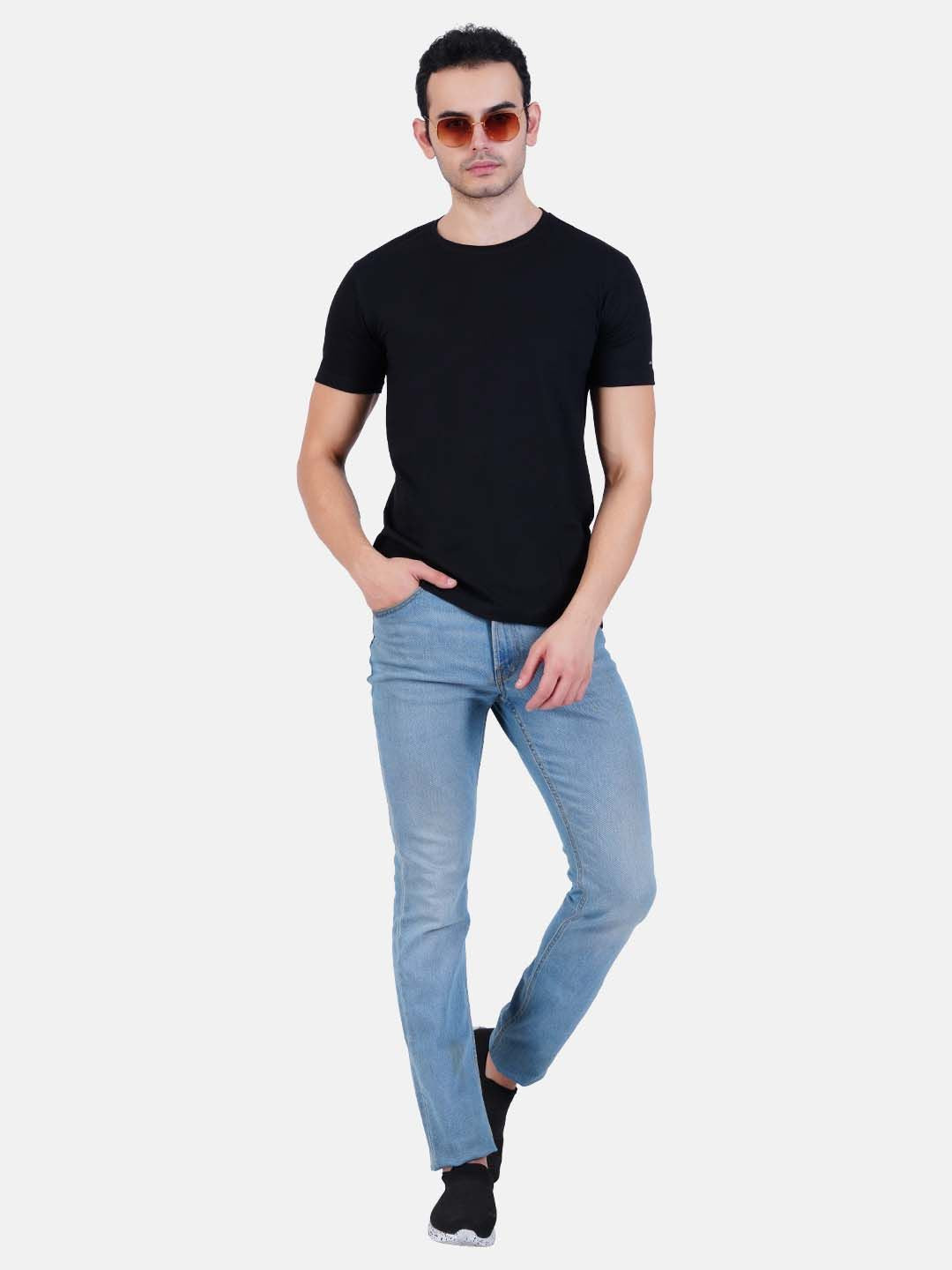 Pure Cotton T-Shirt for Men and Women - Black-6