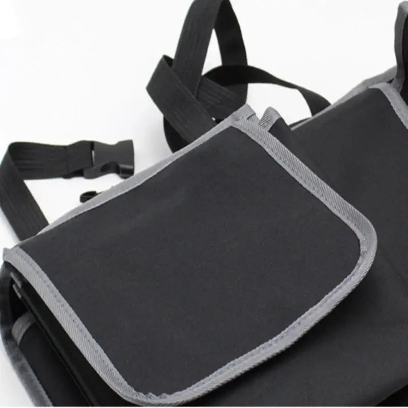 Car Back Seat Organizer Oxford Polyester Hanging Storage Bag Black-3