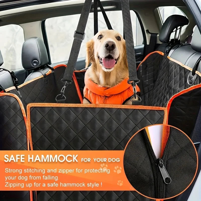 Waterproof Dog Car Seat Cover Scratch-Resistant Protector Black-2