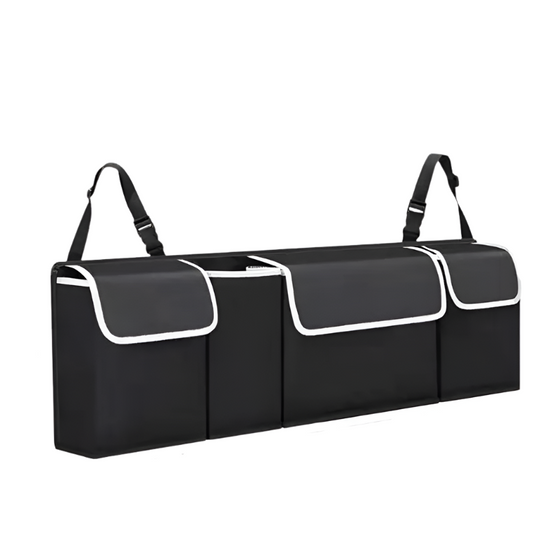 Car Back Seat Organizer Oxford Polyester Hanging Storage Bag Black-0