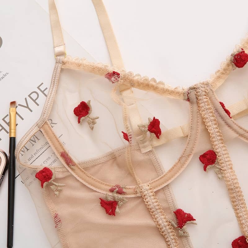 Transparent Embroidered Sex