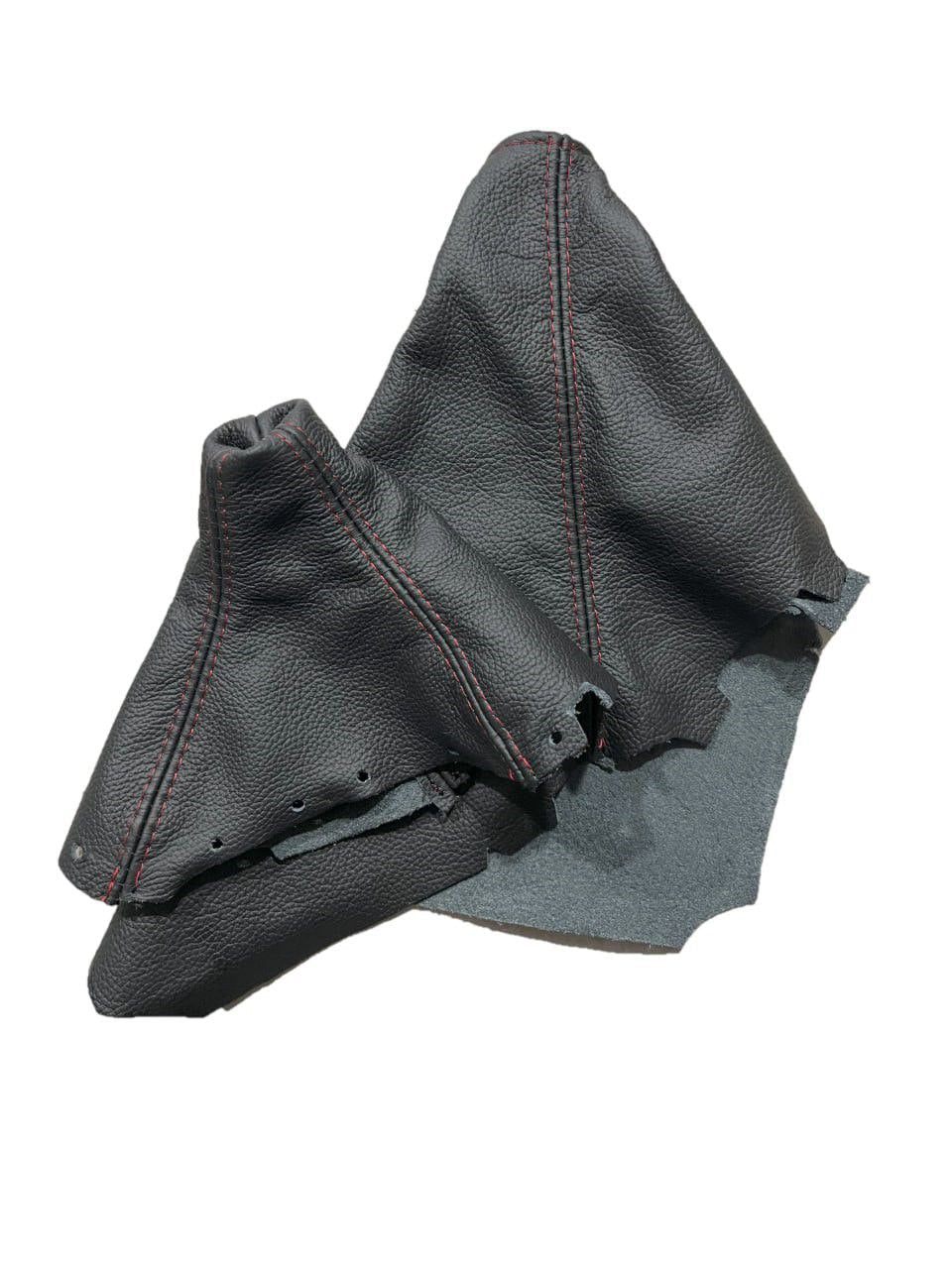 Genuine Leather Automatic Shift & Handbrake Boot Cover For 2012-2020 Subaru BRZ Scion FR-S Toyota GT86-2