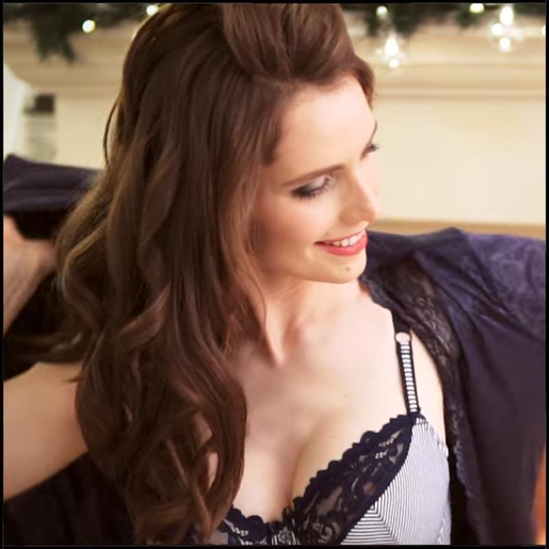 Lightly Padded Balcony Bra Lauma Navy-4