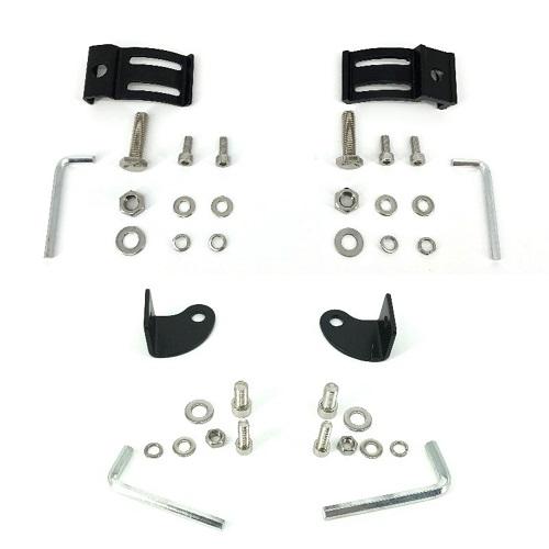 1 Slim Dual Color Strobe Light Bar Sync 4 Packs 4" LED Pods-3