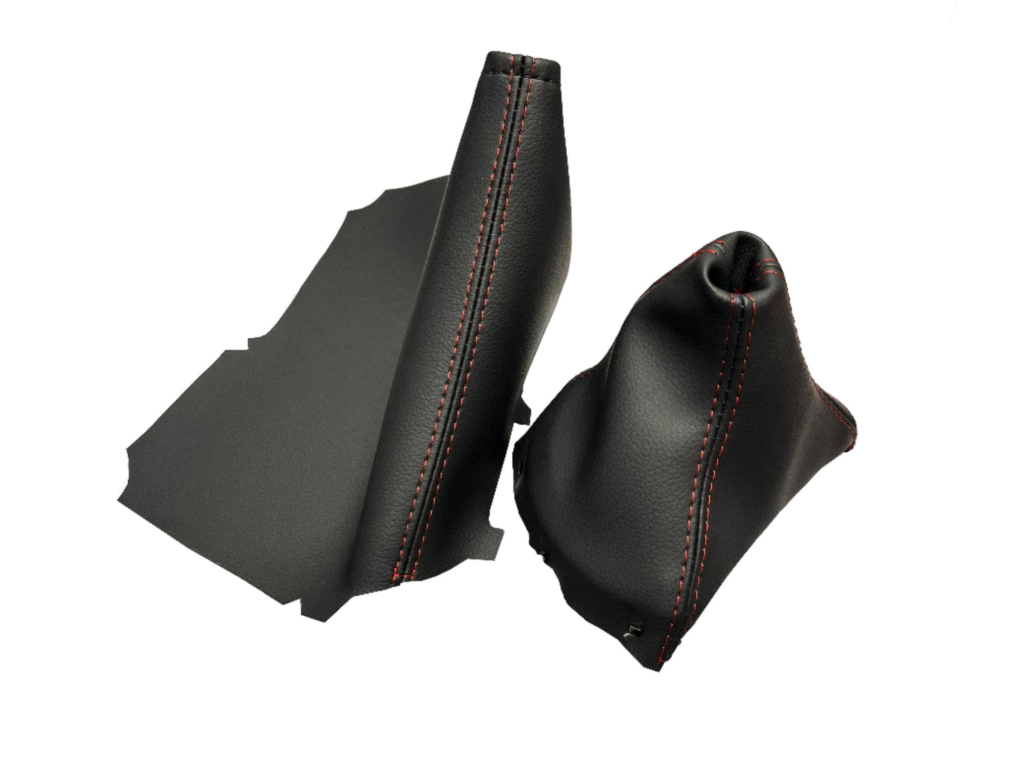 Genuine Leather Automatic Shift & Handbrake Boot Cover For 2012-2020 Subaru BRZ Scion FR-S Toyota GT86-0