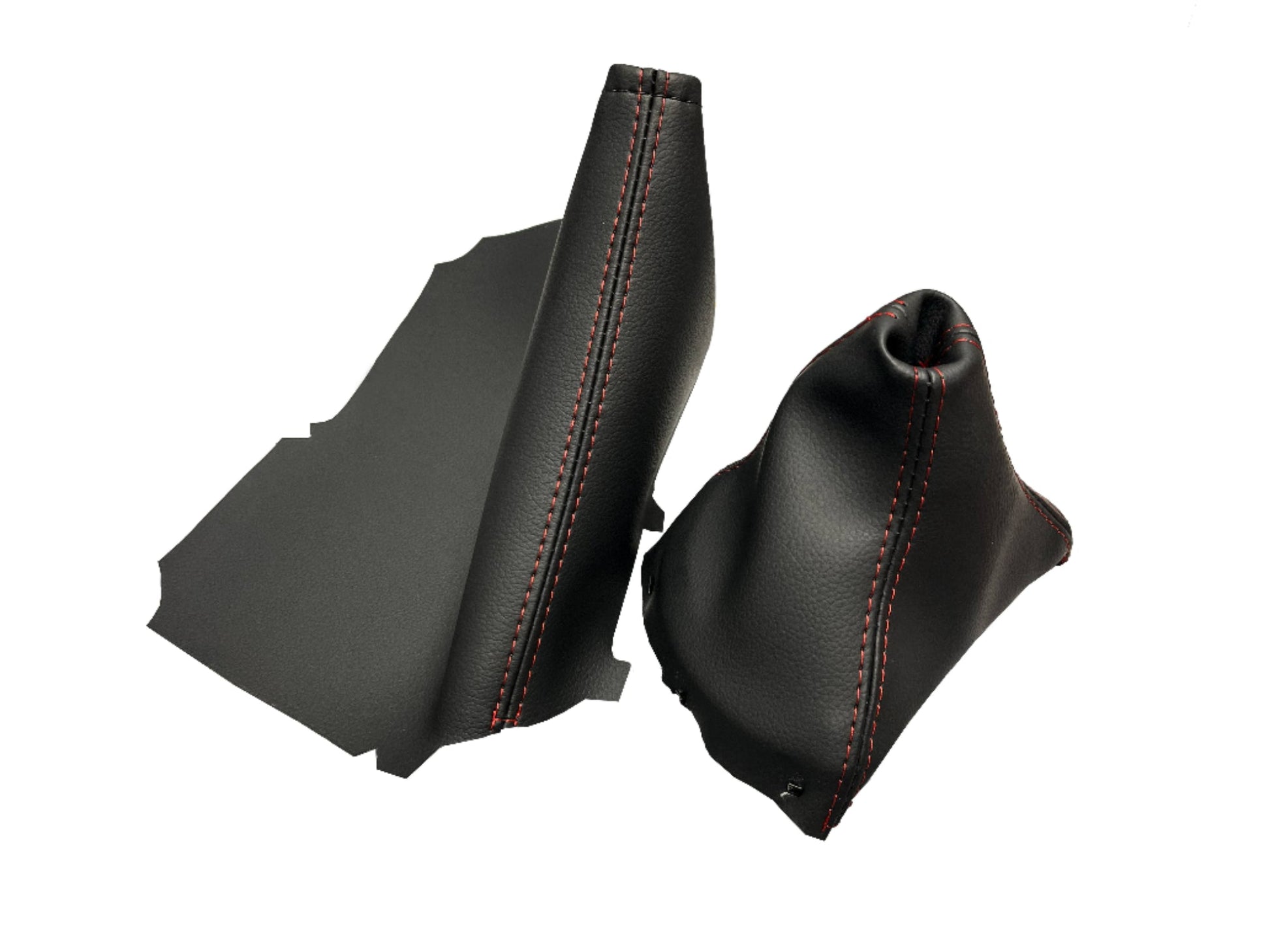 Genuine Leather Automatic Shift & Handbrake Boot Cover For 2012-2020 Subaru BRZ Scion FR-S Toyota GT86-0