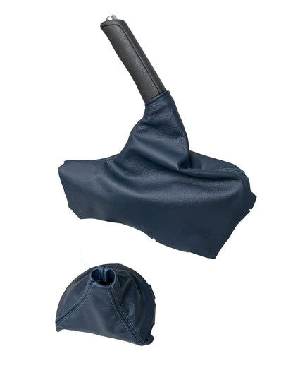 Genuine Leather Automatic Shift & Handbrake Boot Cover For 2012-2020 Subaru BRZ Scion FR-S Toyota GT86-10